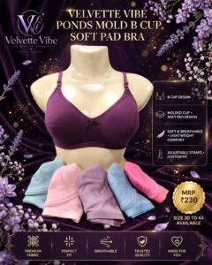 Velvette Vibe Ponds Mold B Cup Soft Pad Bra whatsapp image 2026 10 10 at 00.20.37 (1)